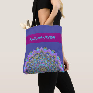 Bolso De Tela Flor De Vida - Mandala Estilo India 2
