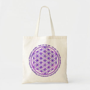 Bolso De Tela Flor de vida - Moola Mantra - violeta