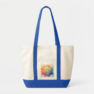 Bolso De Tela Flor de vida - Pintura de acuarela