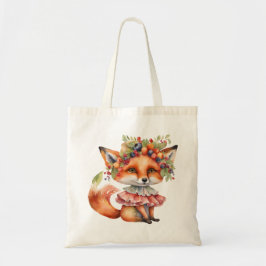 Bolso De Tela Flor de Zorro de Bayas