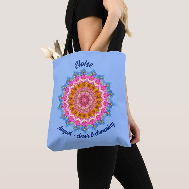 Bolso De Tela Flor del Mes de Agosto Personalizada para Llevar T (Subido por el creador)