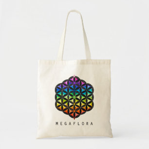 Bolso De Tela Flor del tote de la vida por Megaflora