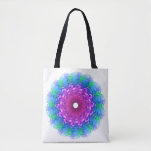 Bolso De Tela Flor digital multicolor diseñada con gráficos en u