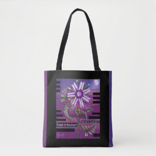 Bolso De Tela Flor en el desierto