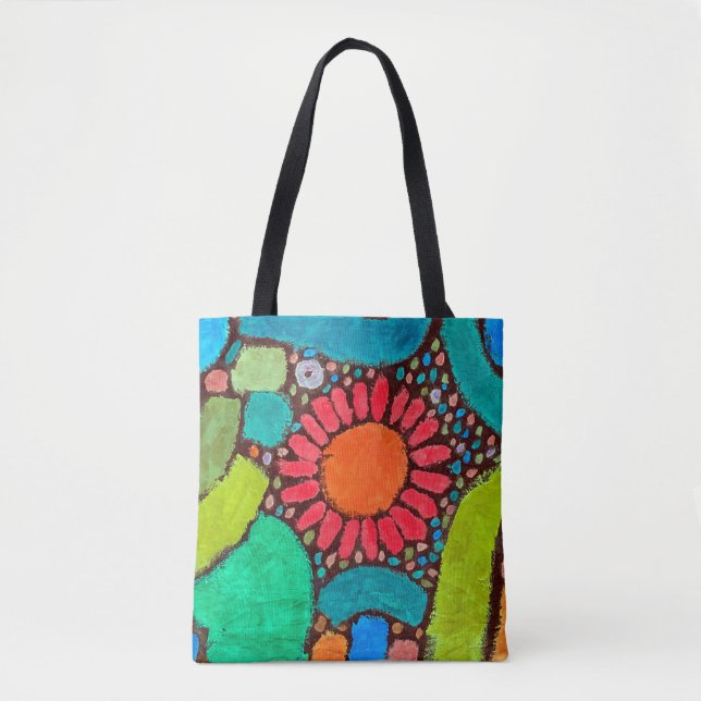 Bolso De Tela Flor en el valle, Klee (Anverso)