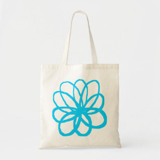 Bolso De Tela Flor espontánea - azul cielo