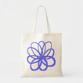 Bolso De Tela Flor espontánea - Azul eléctrico
