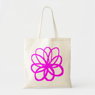 Bolso De Tela Flor espontánea - magenta