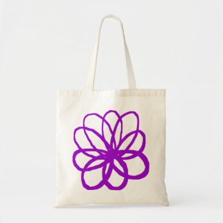 Bolso De Tela Flor espontánea - morada