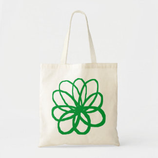 Bolso De Tela Flor espontánea - Verde de hierba