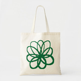 Bolso De Tela Flor espontánea - Verde Forestal