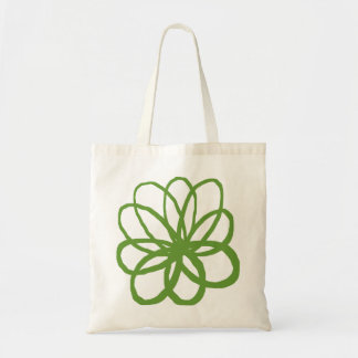 Bolso De Tela Flor Espontaniana - Aguacate Verde