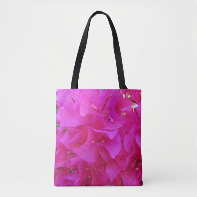 Bolso De Tela Flor Foto Brillante Rosa Azalea Floral (Anverso)