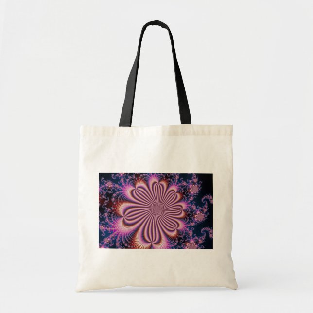 Bolso De Tela Flor - Fractal (Frente)