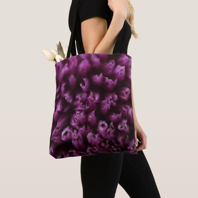 Bolso De Tela Flor fucsia fabulosa (Detalle)