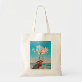 Bolso De Tela Flor iridiscente