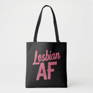 Bolso De Tela Flor Lesbiana AF Orgullo LGBT Amor Gay Desfile