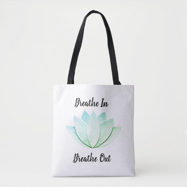 Bolso De Tela Flor Lotus (Anverso)
