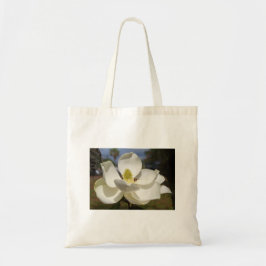 Bolso De Tela Flor magnolia blanca y abeja