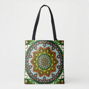 Bolso De Tela Flor Mandala