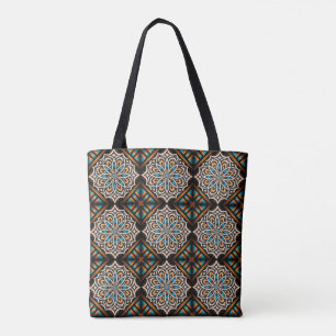 Bolso De Tela Flor Mandala Weave