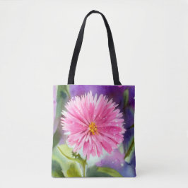 Bolso De Tela Flor morada