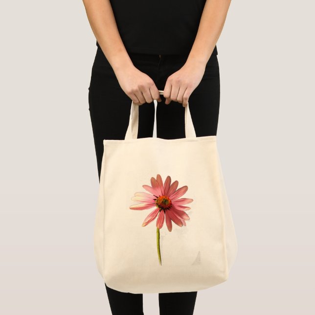 Bolso De Tela Flor morada de cono Echinacea purpurea (Anverso (producto))