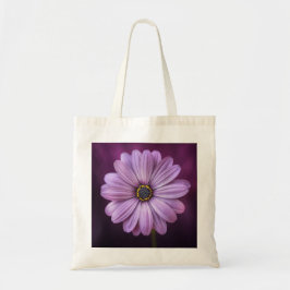 Bolso De Tela Flor morada en flor