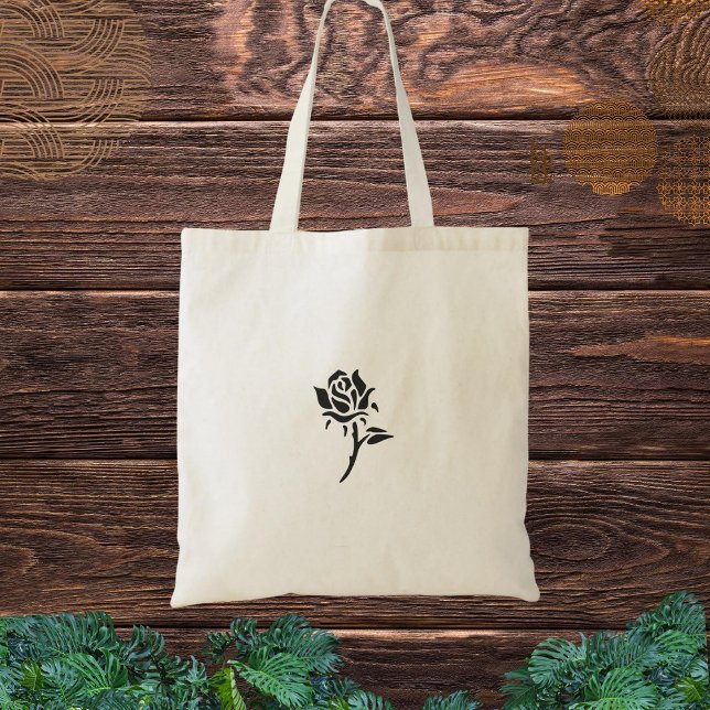 Bolso De Tela Flor negra (Subido por el creador)
