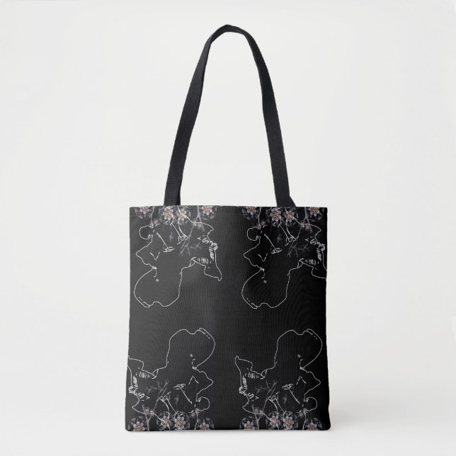 Bolso De Tela Flor nocturna (Anverso)