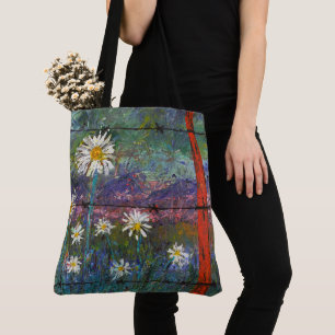 Bolso De Tela Flor panorámica