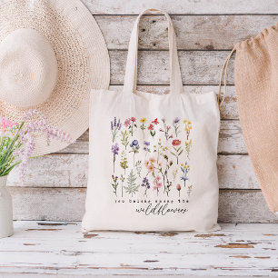 Bolso De Tela Flor retro silvestre
