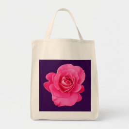 Bolso De Tela Flor rosa