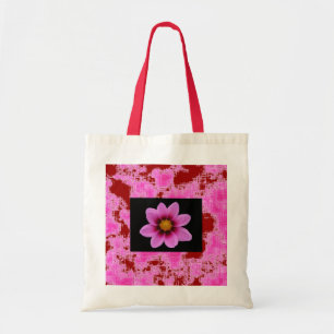 Bolso De Tela Flor rosa