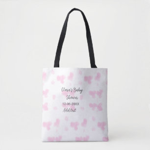Bolso De Tela Flor rosa lindo ducha de bebé acuarela moderna dat