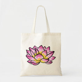 Bolso De Tela Flor rosa Lotus