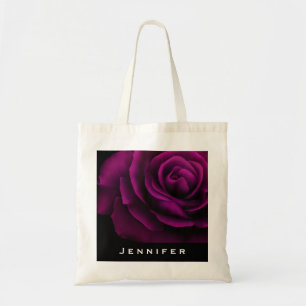 Bolso De Tela Flor rosa roja púrpura gótica