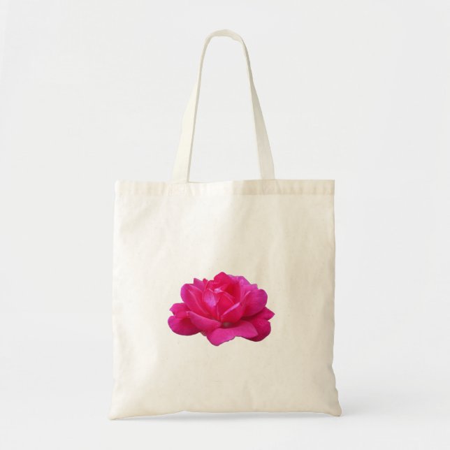 Bolso De Tela flor rosa rosa rosa simple adorable (Frente)