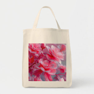 Bolso De Tela Flor rosa Rubor Raindrop