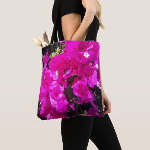Bolso De Tela Flor rosa vibrante