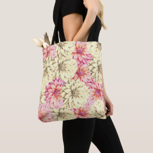 Bolso De Tela Flor rosa y amarilla bonito