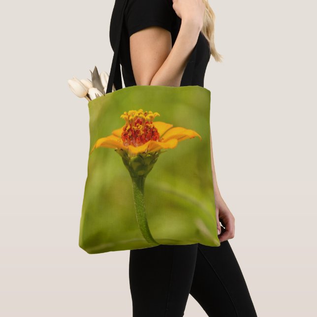 Bolso De Tela Flor salvaje amarilla (Detalle)