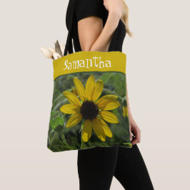 Bolso De Tela Flor salvaje brillante de flores amarillas florale