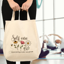 Bolso De Tela Flor silvestre autocuidado