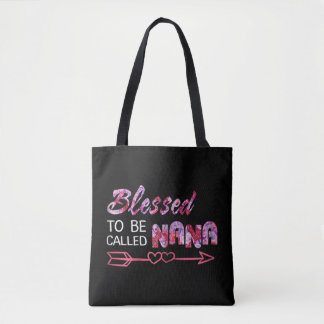 Bolso De Tela Flor silvestre bendecida por ser llamada Nana
