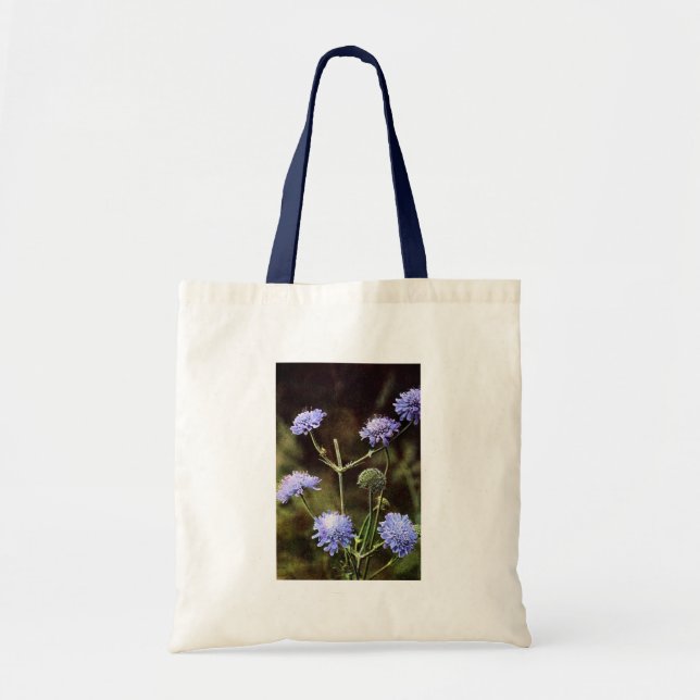 Bolso De Tela Flor silvestre: Campo escabio (Frente)