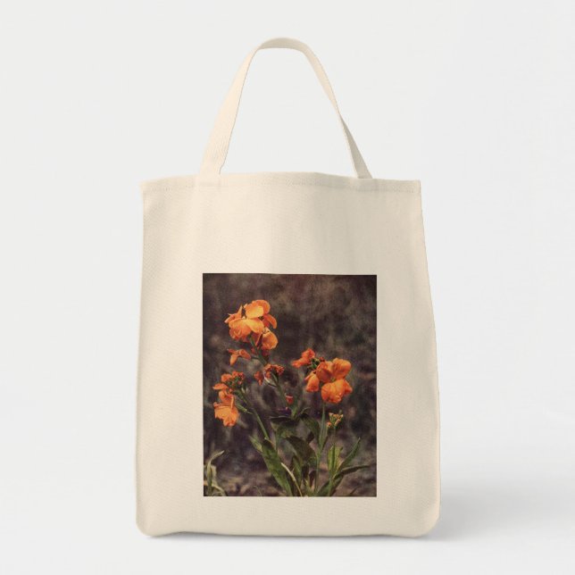 Bolso De Tela Flor silvestre: girasol (Frente)