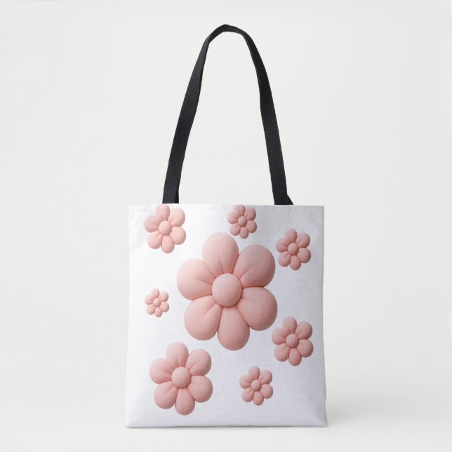 Bolso De Tela Flor suave Un toque suave de la naturaleza (Anverso)