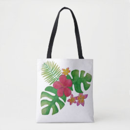 Bolso De Tela Flor tropical