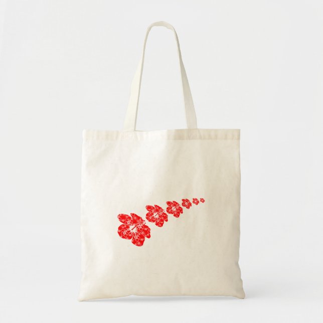 Bolso De Tela Flor Tropical Hibiscus (Frente)